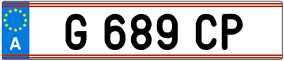 Trailer License Plate